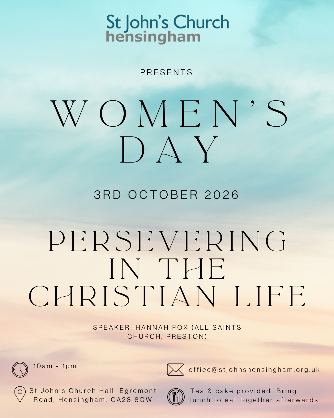 Persevering in the Christian l
